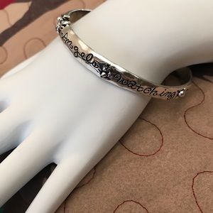 Women’s Silver Plated ‘Angels Watching Over Me’ Bracelet